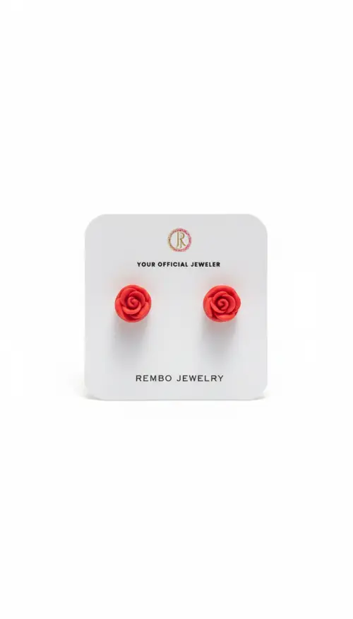 Red Rose earring