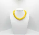 Yellow beaded set