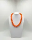 Orange beaded set