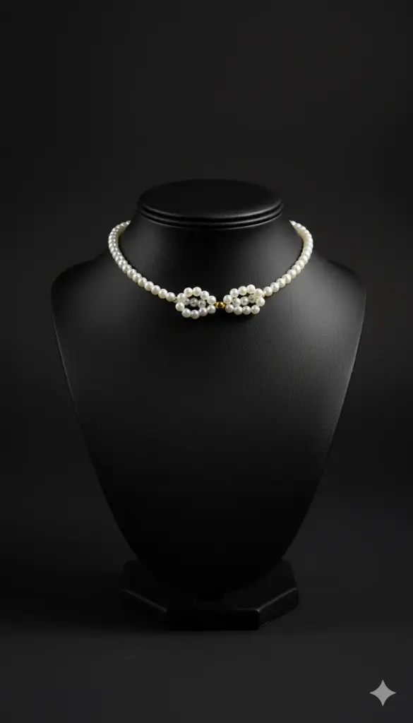 Bow necklace
