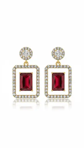 Beautiful red earring