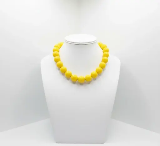 Yellow beaded set