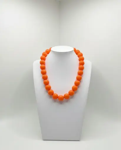 Orange beaded set