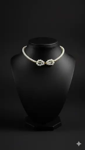 Bow necklace